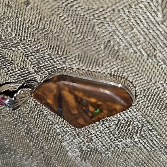 New Sterling silver boulder opal pendant - Picture 3 of 6